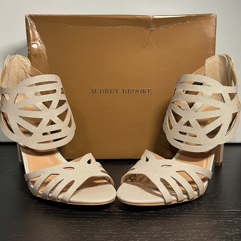 Pink Champagne Shimmery Gracie Heels - Picture 9 of 9